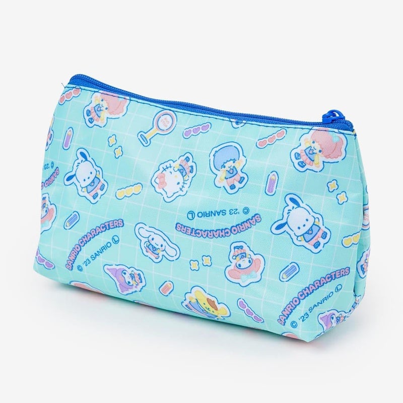 Daiso Trapezoid Pouch Sanrio Character Mix - Mint Cosmetic & Accessory Pouch - Image 2